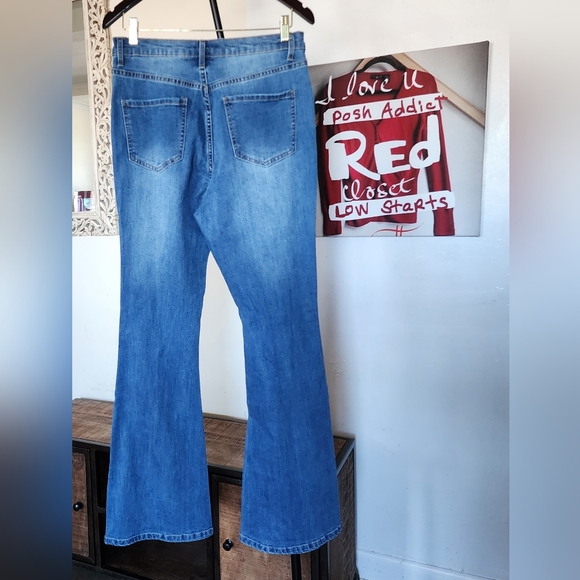 NWOT Easel Distressed Jeans waist 16.5 inseam 31.5 - Picture 2 of 2